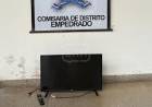 EMPEDRADO | RECUPERAN UN TELEVISOR ROBADO TRAS UNA FUGA