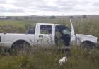 DESPISTE EN RUTA 123: CAMIONETA DEL INTA TERMINÓ FUERA DE LA CALZADA