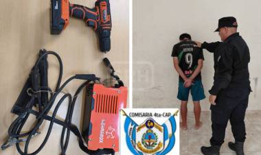 TALADRO, SOLDADORA Y PELEA EN LA CALLE: LO DEMORARON TRAS UN ROBO EN UNA OBRA