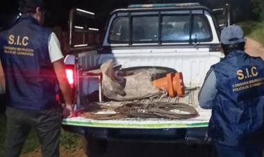 RECUPERAN ELEMENTOS ROBADOS EN UN CAMPO DE MBURUCUYÁ