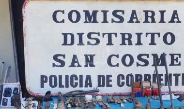 ALLANARON UNA CASA Y SECUESTRARON UN ARSENAL EN SAN COSME