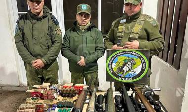 SAUCE | ALLANAN UN PRESUNTO COTO DE CAZA ILEGAL Y HALLAN 200 KILOS DE CARNE SILVESTRE