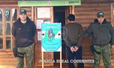 VIRASORO | CAYÓ "MAMBO": DETUVIERON A UN ACUSADO EN VARIAS CAUSAS DE ABIGEATO