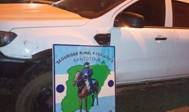 SANTO TOMÉ | CAYÓ EN UN CONTROL: MANEJABA UNA CAMIONETA CON PEDIDO DE SECUESTRO Y LLEVABA DOS ARMAS