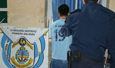 SALADAS | RECUPERARON UNA MOTO ROBADA Y UN SOSPECHOSO ESCAPÓ AL VER A LA POLICÍA