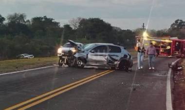 PARAJE SAN ISIDRO | CHOQUE MÚLTIPLE EN RUTA 12: TRES PERSONAS RESULTARON HERIDAS