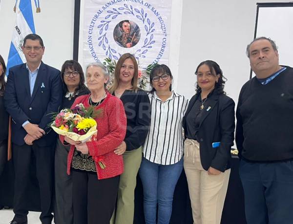 RECONOCIERON A ELSA CARLOTA PASETTO Y DON CARMELO GONZÁLEZ EN UNA EMOTIVA TERTULIA SANMARTINIANA