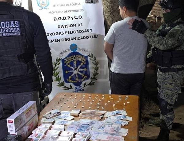 ITATÍ | ALLANAMIENTO POR NARCOMENUDEO TERMINÓ CON UN DETENIDO Y 52 DOSIS DE COCAÍNA SECUESTRADAS