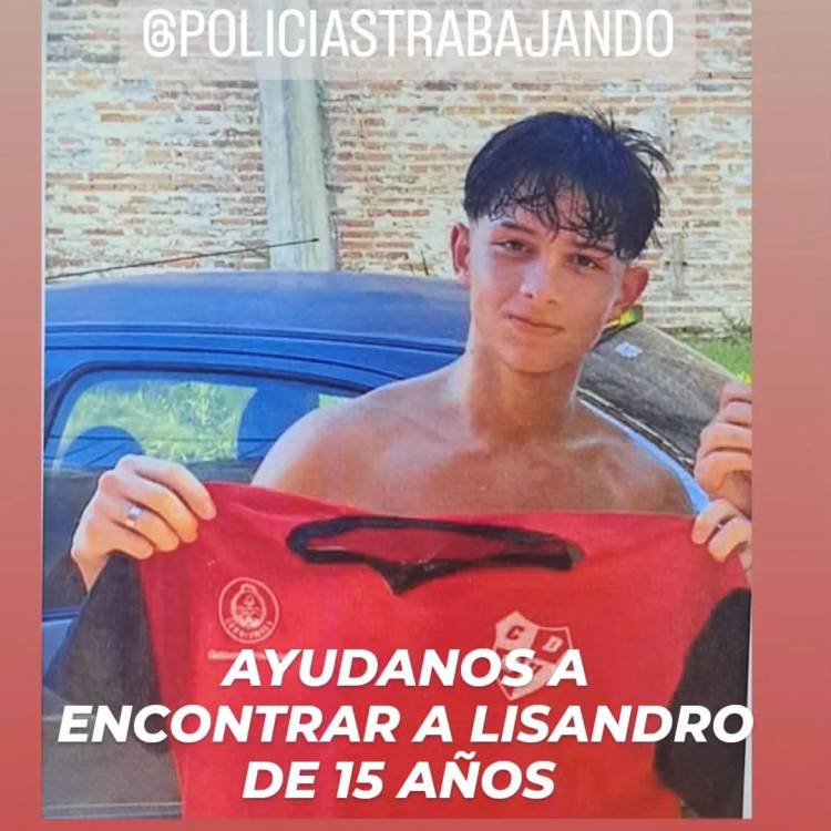 Buscan desesperadamente a Emanuel Leguiza González, un adolescente de 15 años que desapareció en Corrientes