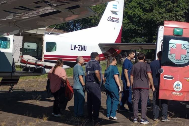 TRASLADO SANITARIO: EL AEROCLUB DE BELLA VISTA VOLVIÓ A SER CLAVE