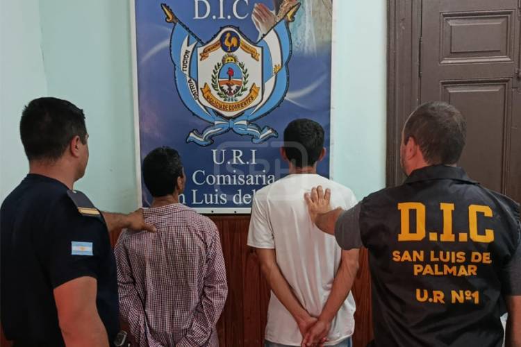 ATRAPAN A DOS Y RECUPERAN MERCADERÍA ROBADA EN SAN LUIS DEL PALMAR