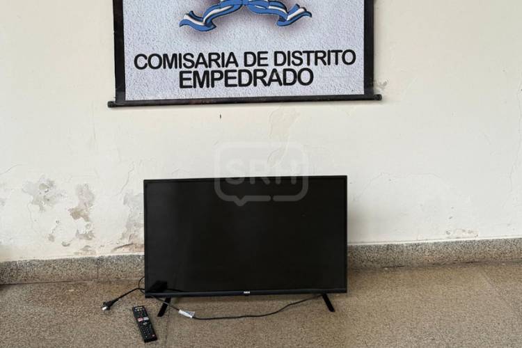 EMPEDRADO | RECUPERAN UN TELEVISOR ROBADO TRAS UNA FUGA