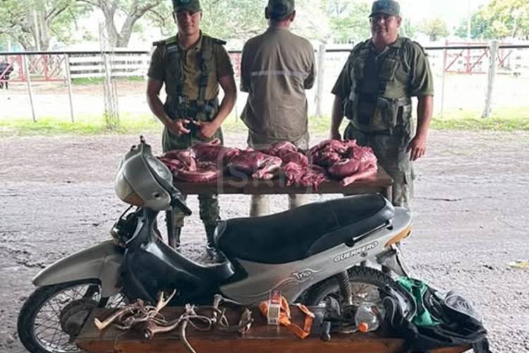 SAUCE | CAYÓ “PENCHI” CON CARNE DE CIERVO Y UNA MOTO SOSPECHOSA