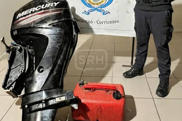 RECUPERAN UN MOTOR NÁUTICO ROBADO EN ITUZAINGÓ