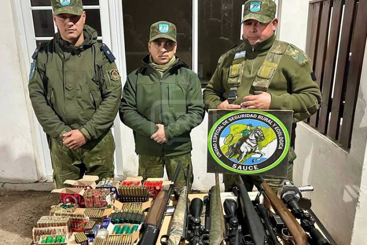 SAUCE | ALLANAN UN PRESUNTO COTO DE CAZA ILEGAL Y HALLAN 200 KILOS DE CARNE SILVESTRE