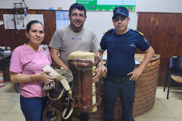 SAN LUIS DEL PALMAR | RECUPERARON APEROS ROBADOS Y LOS DEVOLVIERON A SU DUEÑO