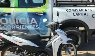 CORRIENTES | LE ROBARON LA MOTO Y LA POLICÍA LA RECUPERÓ EN HORAS