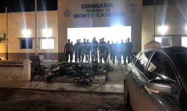 MONTE CASEROS | ALLANAMIENTOS, SECUESTROS Y UN DETENIDO POR UN ROBO CALIFICADO