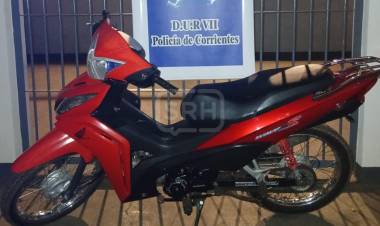 SANTA ROSA | RECUPERAN EN CORRIENTES UNA MOTO ROBADA EN BUENOS AIRES