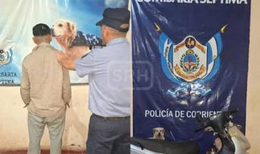CORRIENTES | RECUPERARON UNA MOTO ROBADA Y DETUVIERON A UN SOSPECHOSO ARMADO
