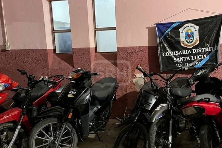 SANTA LUCIA | SECUESTRAN SIETE MOTOS EN CONTROLES NOCTURNOS