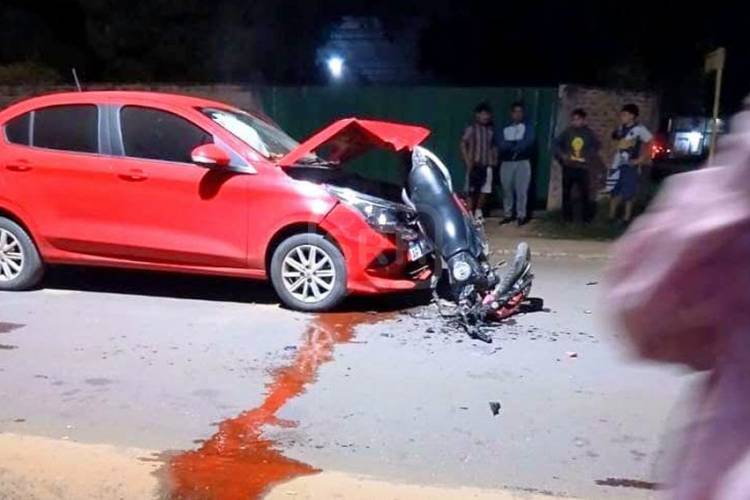 TABAY | ADOLESCENTE SUFRIÓ UN GRAVE TRAUMATISMO TRAS CHOCAR EN MOTO CON UN AUTO