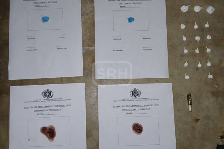 CORRIENTES | DEMORAN A CUATRO PERSONAS CON COCAÍNA Y MARIHUANA EN PLAZA MERCOSUR